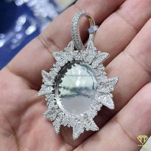 จี้เพชรรูปพระอาทิตย์ที่สวยงามของดีไซน์เนอร์หรูหราจี้เพชรรูปพระอาทิตย์ที่เจิดจรัส - Product Image 2