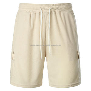 <b>Men's</b> Summer Straight Leg Corduroy Sweatpants Breathable Gym & Beach Casual with Drawstring Waist Knitted Weaving and Pockets - Product Image 1