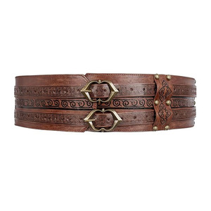 Nuevo Cinturón de Guerrero de Cuero con Diseño Personalizado, Impresión a Medida, Secado Rápido, Transpirable, Cuero Genuino, Suministro al por Mayor - Product Image 1
