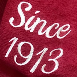 <b>Maroon</b> 1913 DST Chenille Crewneck Sweatshirt Premium Printed Fleece Sorority Apparel Greek Delta Clothing Autumn Winter <b>Top</b> - Product Image 5