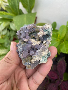 Purple Grape Agate <b>Cluster</b> | Natural Botryoidal Chalcedony Mineral Specimen | Raw Collector Display <b>Crystal</b> - Product Image 1