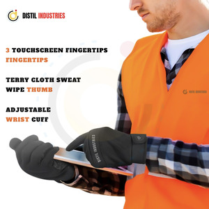 Gants de travail de sécurité pour mécaniciens résistants aux chocs et anti-vibrations en cuir véritable robustes pour les travaux sur les champs pétrolifères et les sports de plein air - Product Image 4