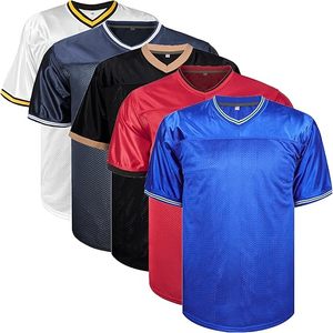 Blank Football Jersey Mesh Practice Plain Football Shirt <b>Hip</b> Hop Streetwear Casual Top - Product Image 4