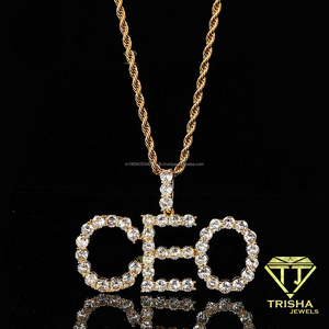 จี้เพชรโมอิสซาไนต์แบบ Iced Out สั่งทำได้ พร้อมสร้อยเชือก สไตล์ฮิปฮอป สำหรับผู้ชายและผู้หญิง - Product Image 4