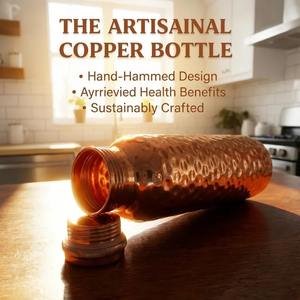 Trending Design Pure <b>Copper</b> Water <b>Bottles</b> Wholesale Stainless Steel High Quality <b>Copper</b> Horn Thermos - Product Image 5