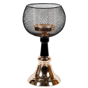 Soporte votivo de hierro de diseñador moderno con soporte Color y tamaños personalizables Metal decorativo negro para decoración del hogar - Product Image 4
