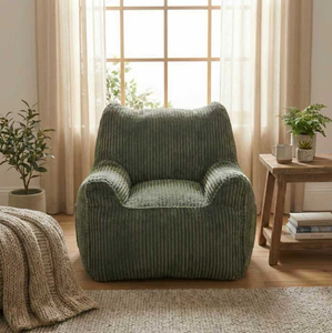 Sofá Cama Reclinable Moderno Tipo Puff con Espuma Comprimida Suave y Funda Extraíble, Sofá de Piso Individual para Adultos - Product Image 3