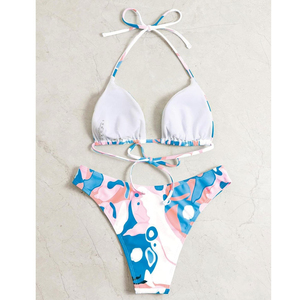 Conjunto de Bikini Personalizado con Logotipo para Mujer, Traje de Baño de Dos Piezas, Ropa de Playa Sexy, Ropa de Verano, Fabricante OEM - Product Image 2
