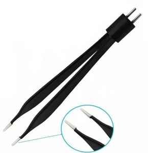 Pinzas Bipolares Adson Americanas de Alta Calidad y Premium, Antiadherentes, 12 cm, Punta de Aleación Plateada, Instrumentos Quirúrgicos de Coagulación Reutilizables - Product Image 4