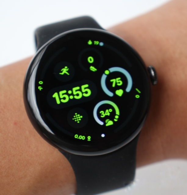 PIX Watch 3 (41mm) Smart Watch Sport Moon Phase Comprehensive Health Fitness Tracking Alarm Calendar Rubber Band Matte Black