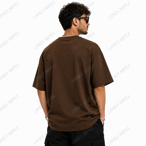 T-shirt graphique personnalisé Halloween, impression 3D en relief, motif citrouille, fantôme, château, marron, coton oversize pour hommes et femmes, streetwear - Product Image 4