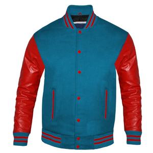 Chaqueta Varsity Personalizada de Invierno, 100% Poliéster/Algodón, Parche Bordado en Chenilla, Cierre Frontal, Chaqueta de Béisbol Lisa para Hombre - Product Image 1