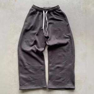 Pantalones Glory Custom 100% Algodón de Alto Gramaje, Estilo Vintage con Lavado Ácido, Dobladillo Deshilachado, Oversize, Estilo Apilado, Holgados, con Pedrería, Tipo Chándal - Product Image 4