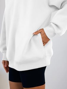 Nueva llegada, sudadera con capucha extragrande para mujer, ligera, fácil de lavar, antiencogimiento, deportiva, 100% algodón, otoño, logotipo personalizado, la mejor calidad. - Product Image 2