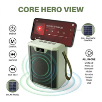 LN-1316miniSUN Enceinte solaire avec support de téléphone, antenne télescopique, radio FM, mini enceinte sans fil, vente en gros