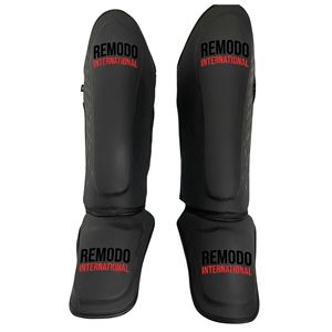 Protector de Piernas de Cuero de Alta Calidad para Hombre, para MMA, Muay Thai, Jiu-Jitsu, Karate, con Logotipo Personalizado del Club o Equipo, Sublimado y de Compresión - Product Image 1