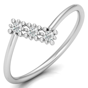 Anillo DE BODA DE ORO minimalista hecho a mano anillo de compromiso personalizado con diamante atractivo oro sólido para fiestas en venta - Product Image 3