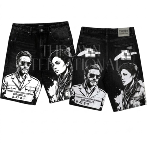 Shorts pour hommes de qualité supérieure, Basaalii, personnalisés, tendance, 100% coton, solides, mi-lourds, style hip-hop, taille haute, avec cordon de serrage, respirants - Product Image 2