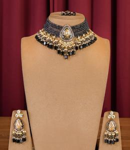 Juego de Collar y Aretes de Lujo con Baño de Oro y Piedras de Diseño, Colección de Regalo para Bodas - Product Image 2