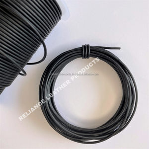 Carrete de cordón de cuero redondo negro Regular de 2mm genuino perfecto para envolver regalos decorar tarjetas y accesorios de regalo hechos a mano - Product Image 1