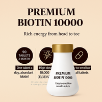 Complément alimentaire coréen naturel pour adultes, antioxydant, biotine 10000mcg, comprimés de 500mg, 90 unités, soutien pour les cheveux, la peau et les ongles à base d'algues marines britanniques