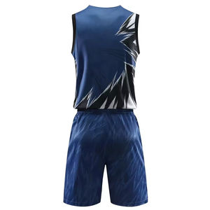 Conjunto de Camiseta y Pantalones Cortos de Baloncesto Reversibles Estampados para Hombre, Talla Grande, Logotipo del Equipo Personalizado, Uniforme de Baloncesto Masculino - Product Image 2