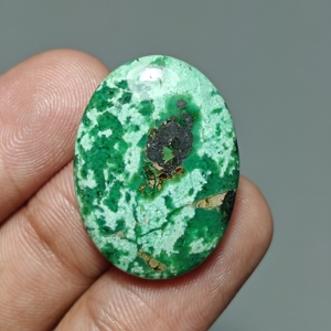 Turquesa Natural de Hubei, Cabujón Ovalado, Gema de Turquesa para Joyería, 28x20x6 mm. 25 Unidades. E645 - Product Image 1