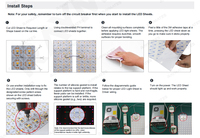 Lámina de Retroiluminación LED Flexible y Cortable de 1 LED, Panel de Luz Roja de 24V para Encimeras de Mármol, Señalización y Decoración Retroiluminada de Formas Irregulares