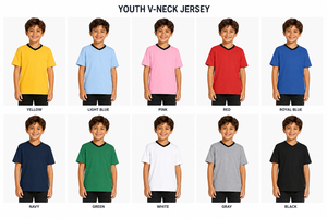 Custom Youth V Neck <b>T</b> <b>Shirt</b> Plain Blank Team Jersey Quick Dry Breathable <b>Polyester</b> Sports <b>Shirt</b> OEM ODM Manufacturer - Product Image 5