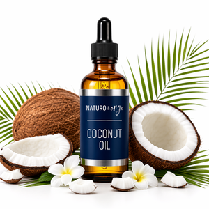 Aceite de Coco Puro Prensado en Frío, Aceite Portador para el Cuidado de la Piel y el Cabello, Masajes, Aceite de Belleza Hidratante Botánico Natural Premium - Product Image 1