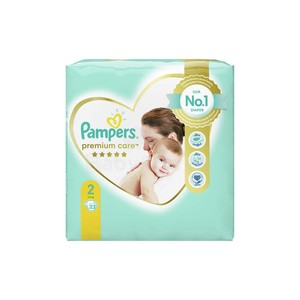 Couches Pampers Premium Care : Solution de soin pour bébé haute performance avec sécheresse longue durée et ajustement doux - Product Image 6