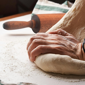 Wooden Rolling Pin Belan for Roti Chapati Making Traditional Handmade Kitchen Tool for Tortilla <b>Pastry</b> Pizza Dough Baking and Ho - Product Image 4