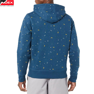 Sudadera con Capucha Azul para Hombre de INDEX SPORTSWEAR, con Estampado, Corte Regular, Informal, con Bolsillo, para Primavera - Product Image 4