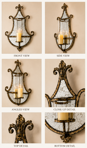 Jansons Company Contemporary Brass Oval <b>Wall</b> Sconce | Luxury Decorative <b>Wall</b> Light Ornate Carved <b>Frame</b> for Boutique Hotels - Product Image 4
