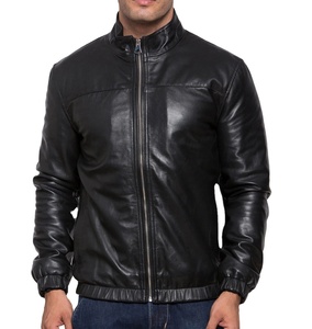 New Arrival High Quality Sheep Skin Long <b>Thin</b> Hooded Men's Fashion Leather <b>Jacket</b> Custom Logo Design <b>Waterproof</b> Breathable - Product Image 1