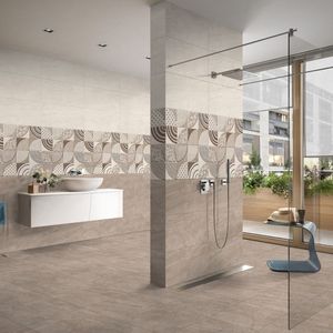 Modern Minimalist 300x600 White Glossy Ceramic Wall <b>Tile</b> for Professional Corporate Office and Commercial Infrastructure Project - Product Image 3