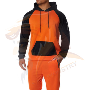 Nouveaux arrivages : ensembles de survêtements pour hommes en coton molletonné, design tendance, deux pièces, très demandés. - Product Image 5