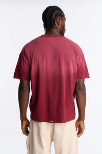 Camiseta de Manga Corta con Cuello Redondo, 100% Algodón, Transpirable, para Hombre, con Logotipo Personalizado, Estilo Vintage, de Alta Calidad, Ligera, Estilo Antiguo - Product Image 4