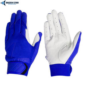 Gants de frappe de baseball DAIZEN STAR en cuir/cuir synthétique, couleur/taille personnalisable, légers, confortables, fermeture à boucle auto-agrippante - Product Image 2