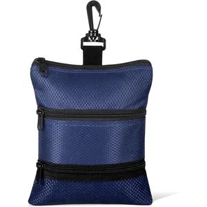 Golf Tee Bag Pouch with <b>Multiple</b> Pockets & Zippers Waterproof & Anti-Theft Solar Panel & RFID Protection Unisex Golf Accessories - Product Image 1