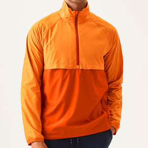 Custom Breathable Half-Zip Windbreaker <b>Jacket</b> Long Sleeve Sportswear Outdoor Activity Unisex <b>Running</b> OEM Service <b>Jacket</b> For Man - Product Image 6