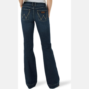 Ladies Denim Jeans Skinny Stretch Flared <b>Pants</b> Women's Plus Size Long Jean <b>Pants</b> Solid Color Washed Wide Leg Women Jeans - Product Image 4