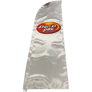 Bandera de Plumas para Exteriores del Consejo del Cáncer con Asta de Aluminio, Poliéster Blanco, Impresión Digital, Pancarta Promocional Resistente - Product Image 1