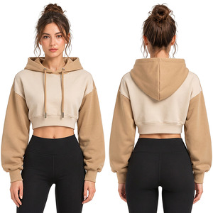Sudadera Corta con Capucha para Mujer de Marca Privada, Sudadera con Capucha Personalizada, Fabricante Mayorista de Ropa, Proveedor para Minoristas - Product Image 3