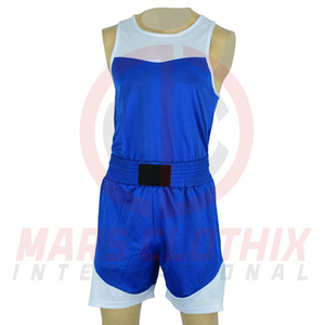 Conjunto de Uniforme de Boxeo Atlético para Sparring y Competición, Uniforme de Boxeo de Satén de Poliéster de Alta Calidad con Servicios OEM - Product Image 2