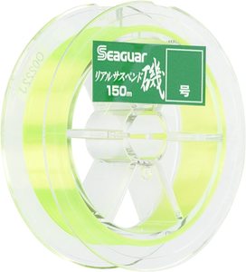Ligne de pêche japonaise en nylon Seaguar Real Suspend Iso 150m jaune-vert semi-suspendue pour la pêche en mer depuis les rochers - Product Image 5