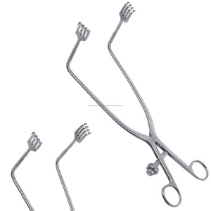 Rétracteur Weitlaner auto-serrant en acier inoxydable pour chirurgie générale, kit chirurgical certifié CE Classe I, manuel - Product Image 2