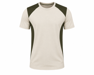 T-shirt à manches courtes pour homme, été, respirant, coupe classique, col rond, 100% coton, tissu tricoté, décontracté, écologique - Product Image 1