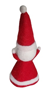 Élégant ensemble d'accessoires de protection pour œufs en feutre, fait main, multicolore, motif Père Noël, écologique et durable - Product Image 2