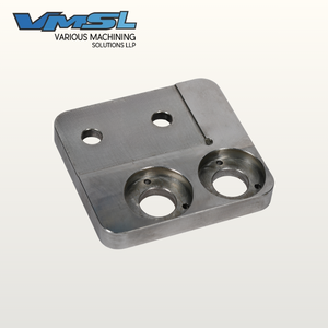Plaque de montage en acier usinée CNC sur mesure, percée avec précision, pour brochage, pièces de machines industrielles - Product Image 1